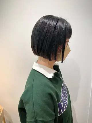 ショート カラー キッズ 髪と心を整える美容師 透明感カラー/ボブのヘアスタイル