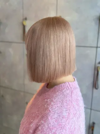ミディアム カラー 🎀ハイトーン・艶 カラー HANA🎀のヘアスタイル