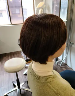 ショート カラー ヘアアレンジ terra✂️川嶋 大輔のヘアスタイル