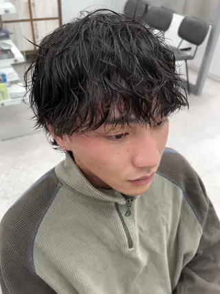 パーマ メンズ 🍐シャドウパーマ メンズ特化/守岡🍐のヘアスタイル