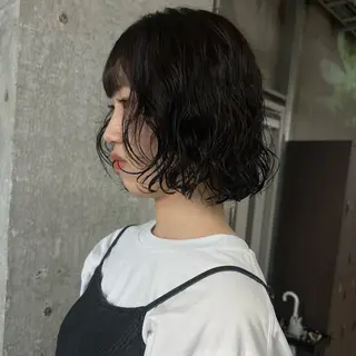 ミディアム 伊藤ほのか/パーマ /酸性ストレートのヘアスタイル