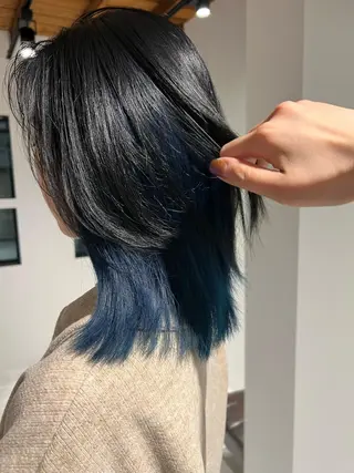 ミディアム カラー io濱川 遥のヘアスタイル