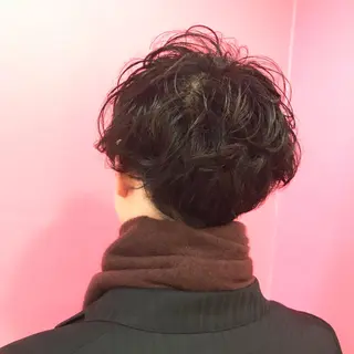 ショート パーマ メンズ Vir by browのヘアスタイル
