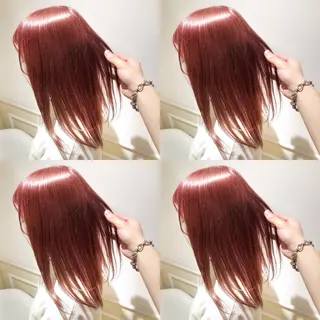 セミロング カラー ヘアアレンジ 💎韓国レイヤー ×エクステゆうま💎のヘアスタイル