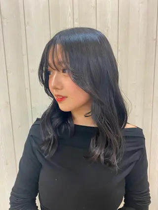 ロング カラー 具志 真理子のヘアスタイル