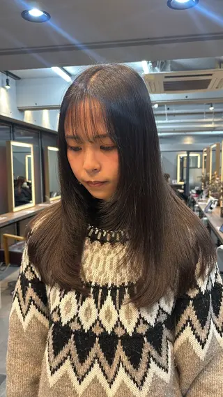 レイヤー✂︎ぷつボブ 艶カラー🤍noaのヘアスタイル