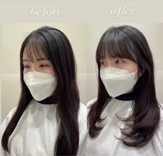 ロング ❤︎︎韓国ヘア❤︎︎ 𝑺𝒉𝒊𝒉𝒐のヘアスタイル