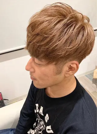 ショート カラー メンズ 【男性専門】岩崎凌 ✂︎楽しい時間を!のヘアスタイル