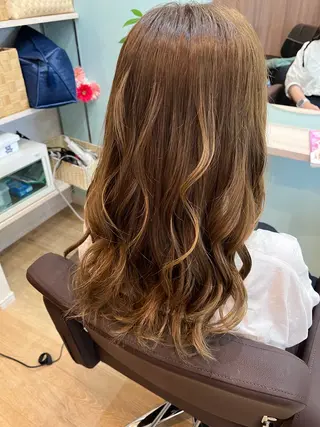 ミディアム カラー ヘアアレンジ like みやびのヘアスタイル
