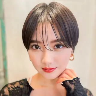 ショート カラー 岡安優太 顔まわり似合せが得意のヘアスタイル