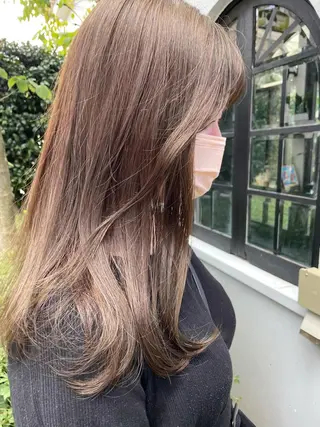 セミロング カラー hazuki 🌝のヘアスタイル