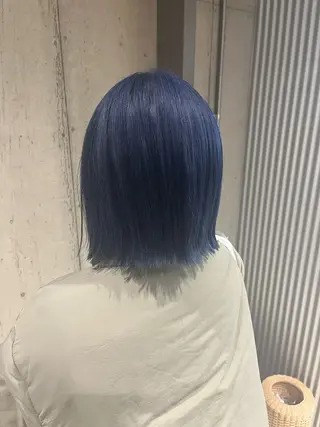 ミディアム カラー ヘアアレンジ ボブ×艶カラー 特化・リクト💥のヘアスタイル