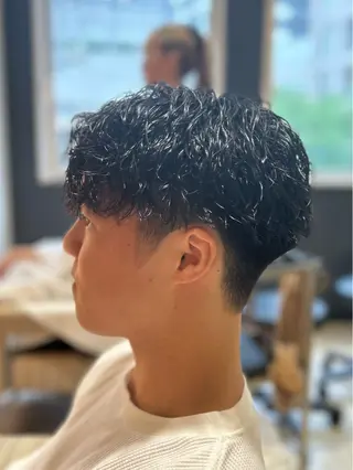 パーマ メンズ 梅田マンツーマン メンズ特化美容師のヘアスタイル