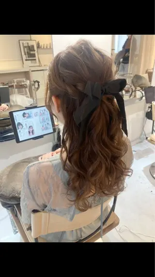 セミロング ✨色持ちの良い艶 カラー✨蟹江真世のヘアスタイル