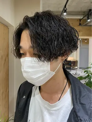 パーマ メンズ メンズブリーチカラー /パーマ ごーた立川のヘアスタイル
