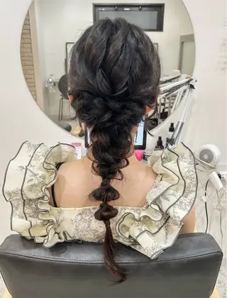 ロング ヘアアレンジ 🧣艶カラー・ヘア セット Chie🧸のヘアスタイル