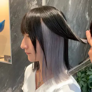 ミディアム カラー れい🫧 ハイトーン特化のヘアスタイル