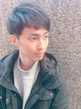 ショート カラー パーマ ヘアアレンジ メンズ ちこ .のヘアスタイル