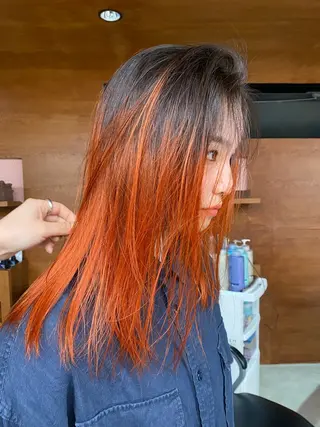 ロング カラー YUUKI/ウルフ .ボブパーマのヘアスタイル
