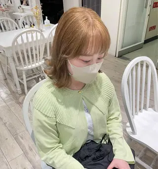 ショート カラー ヘアアレンジ/ 暖色🩵hazukiのヘアスタイル