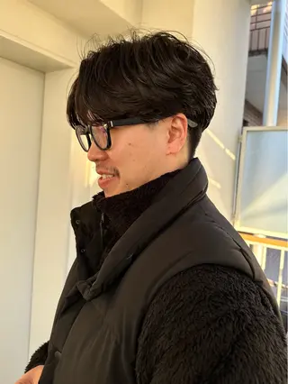 ミディアム パーマ メンズ メンズ似合わせ🪞 kotoriのヘアスタイル