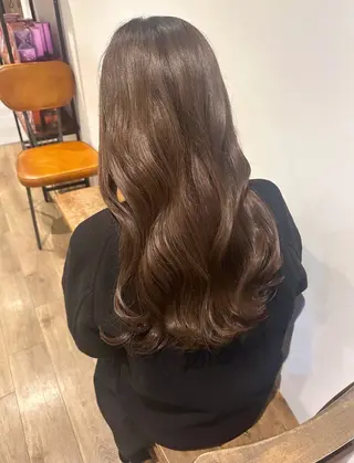 ロング カラー ヘアアレンジ Himawari♡ 柔らかいカラーのヘアスタイル