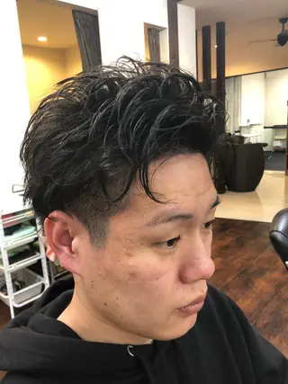 パーマ メンズ 土田 紘太のヘアスタイル