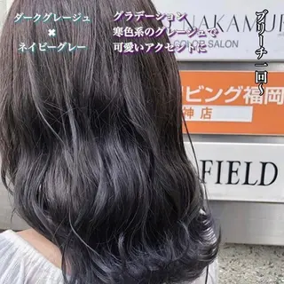 ミディアム カラー jill by gisel＿のヘアスタイル
