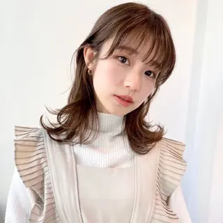 セミロング ヘアアレンジ カラー 公式PARADE💐 池袋💐のヘアスタイル