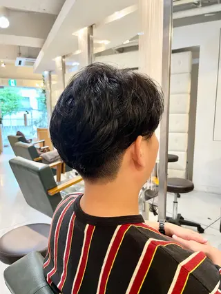 パーマ メンズ 加藤 麻美のヘアスタイル