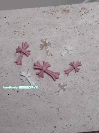 ネイル Kaka_ パラジェル、長さだしのネイルデザイン