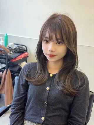 ロング カラー 韓国ヘア🇰🇷 スズキのヘアスタイル
