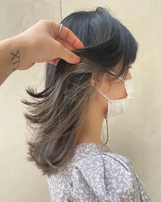 ミディアム カラー 坂田 洋介のヘアスタイル