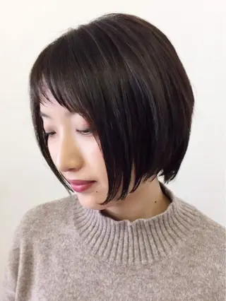 ショート 白髪ぼかし ミズヒロのヘアスタイル