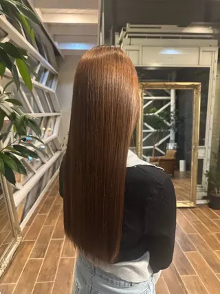 ロング パーマ 村上 輝のヘアスタイル