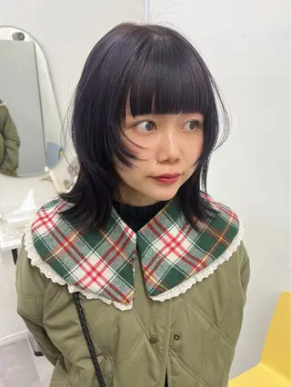 ミディアム スダユーヤ 💫推しカラーのヘアスタイル