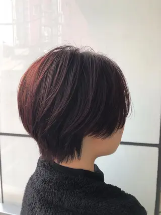 ショート カラー ベージュカラー🧸 伊藤なつみのヘアスタイル
