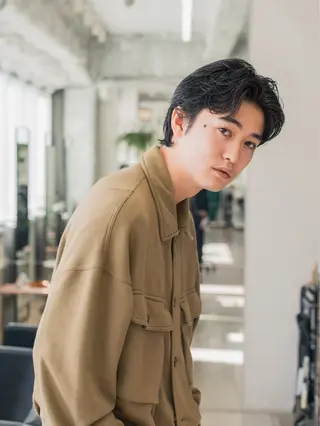 パーマ メンズ ANY/メンズ特化/ シバヤ ユウキのヘアスタイル
