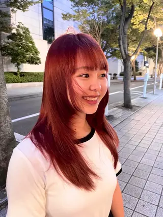 ロング カラー CHIHIRO メリケンビューティーのヘアスタイル
