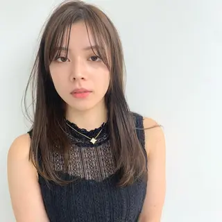 ロング 韓国風🇰🇷うる艶 レイヤー/海青🫧のヘアスタイル
