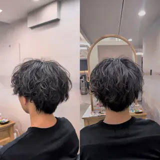 ショート パーマ メンズカット/パーマ 平日限定🦖ハラコのヘアスタイル