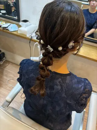 ヘアアレンジ 韓国ヘアー🇰🇷 MIWAのヘアスタイル