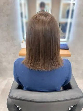 セミロング 透明感/韓国カラー RENA🤎のヘアスタイル