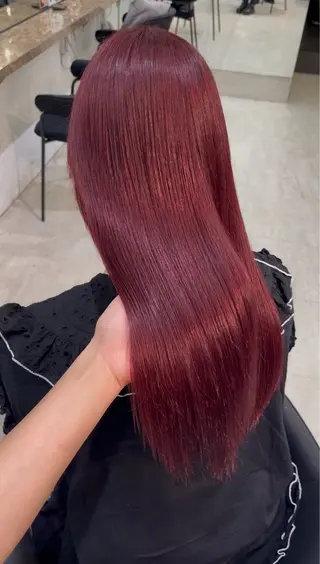 ロング 似合わせ×透明感カラ ーなら🎀マリアのヘアスタイル