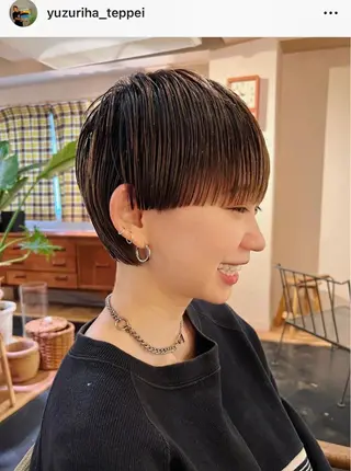 ショート カラー こはる／ハードパーマ /癖毛風パーマ🧃のヘアスタイル