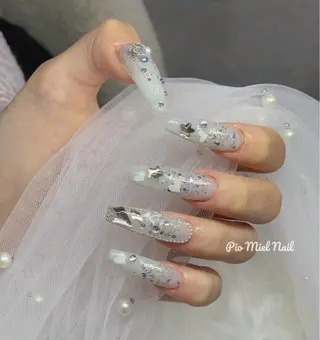 ネイル HANA 長さだしのネイルデザイン