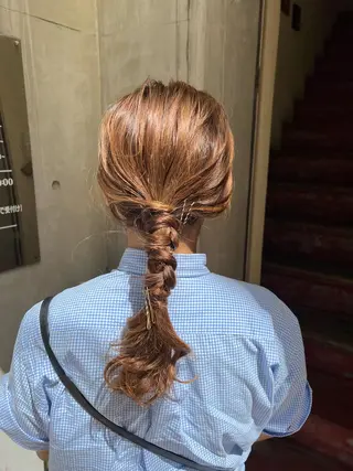 セミロング カラー ヘアアレンジ 「sumi」 AMIのヘアスタイル