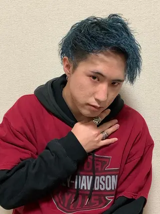 ショート カラー メンズ 🔷横浜1のパーマ 職人🔷将太郎のヘアスタイル