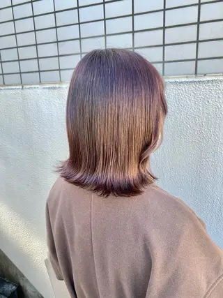 ミディアム カラー エフェクトブリーチ 🌟前澤啓太朗のヘアスタイル