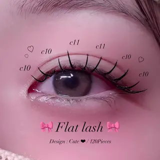 マツエク・マツパ 🎀束感/上下エク/ 𝙍𝙐𝘼 🎀のマツエク・マツパデザイン